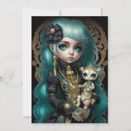 Invitación Surrealismo pop, Chica gótico, bajo cuervo