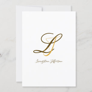 Invitación Sus monogramas y los suyos entrelazados boda rom