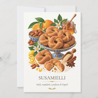 Invitación Susamielli – Vintage Italian Dessert