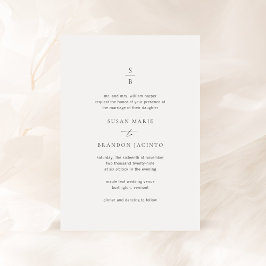 Invitación Susan Elegant Modern Boda
