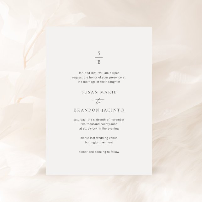 Invitación Susan Elegant Modern Boda (Subido por el creador)