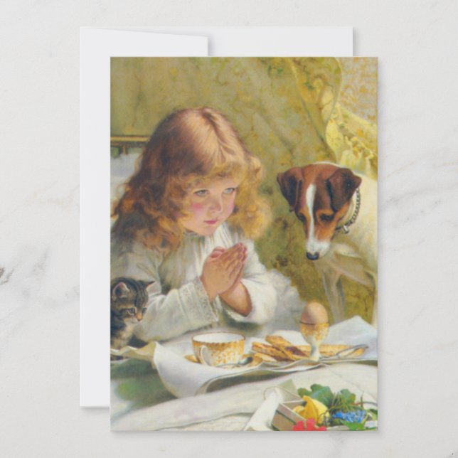 Invitación Suspender nuestras oraciones a Charles Burton Barb (Anverso)