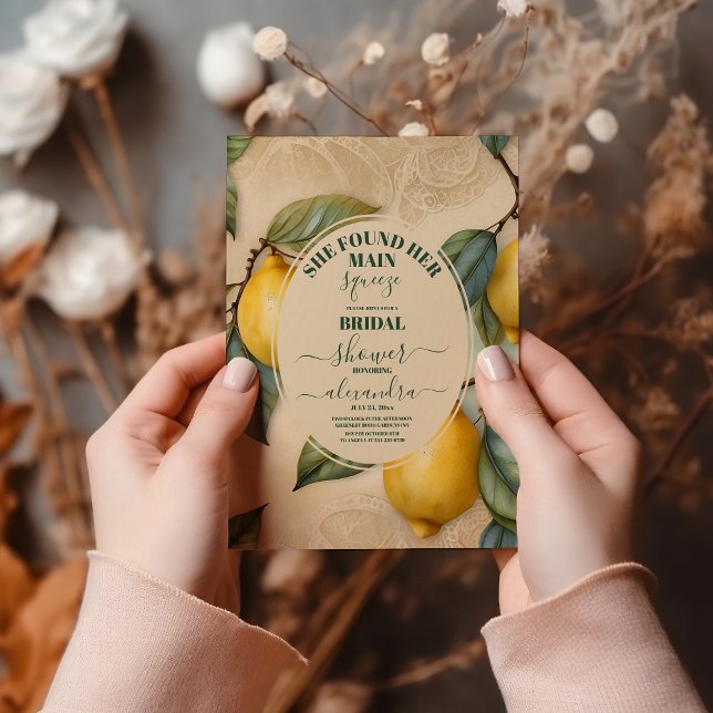 Invitación Suspiro principal Citrus Bridal Ducha Limón Bridal (Subido por el creador)