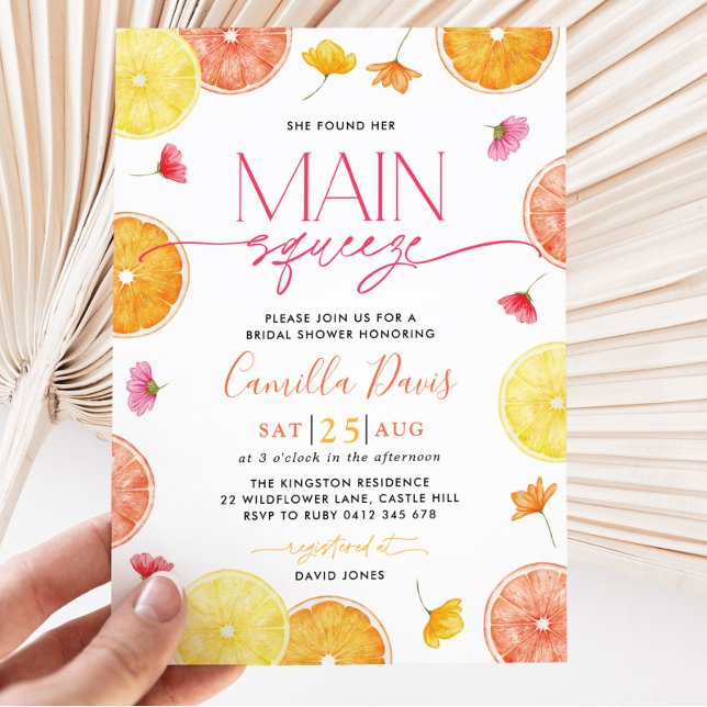 Invitación Suspiro principal Citrus Bridal Ducha Limón Bridal (Subido por el creador)