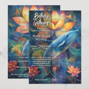 Invitación Susurro del Océano   Diseño de Delfín