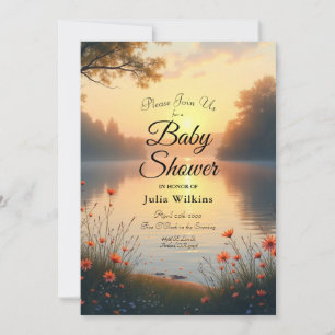 Invitación Susurros al borde del lago junto al agua