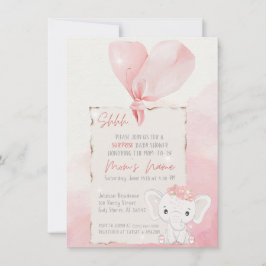 Invitación Susurros de alegría: Baby Shower espera una sorpre