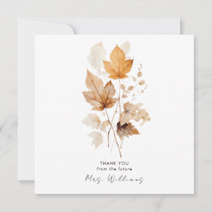 Invitación Susurros de crema de la ducha de novias otoñal Gra