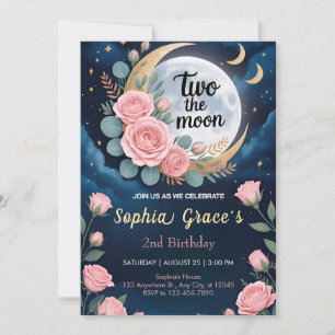 Invitación Susurros de Dos en el Claro de Luna
