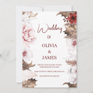 Invitación Susurros de flores silvestres: Un elegante Boda de