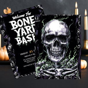 Invitación Susurros de la Ominosa Calavera