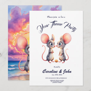 Invitación Susurros del Atardecer – Una Pequeña Historia de A