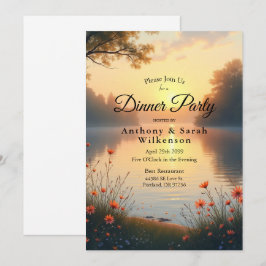 Invitación Susurros del Crepúsculo junto al Lago