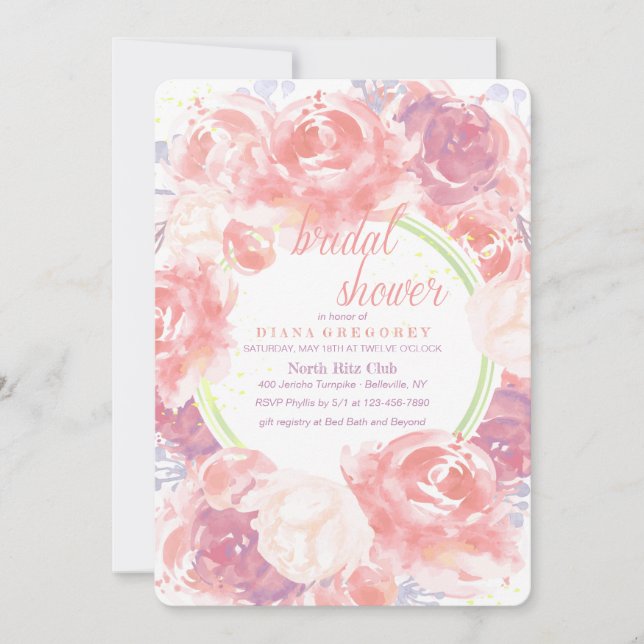 Invitación Susurros Florales (Anverso)