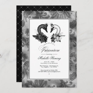 Invitación Swan Quinceañera