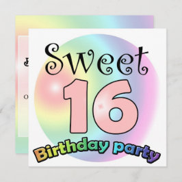 Invitación Sweet 16 birthday invitation Custom