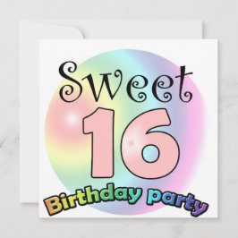 Invitación Sweet 16 birthday invitation Custom