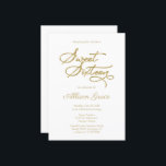Invitación Sweet 16 Caligrafía Dorada Elegante<br><div class="desc">Invitaciones de cumpleaños sweet sixteen con caligrafía dorada elegante. Fáciles de personalizar con tus datos. Por favor, contáctame a través del chat si tienes preguntas sobre el arte o necesitas personalización. Revisa la colección para más artículos. POR FAVOR TENGA EN CUENTA: Para asistencia en pedidos, envío, información del producto, etc.,...</div>