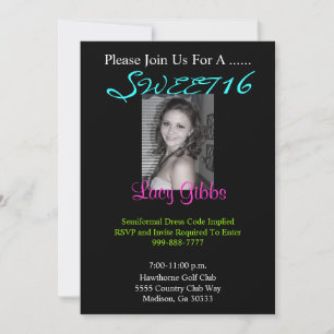Invitación SWEET, 16, Por Favor Únete A Nosotros Para ...