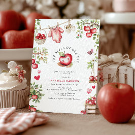Invitación Sweet Apple Of Our Eye Baby Shower