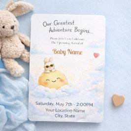 Invitación Sweet Bunny Sun Celebration Style