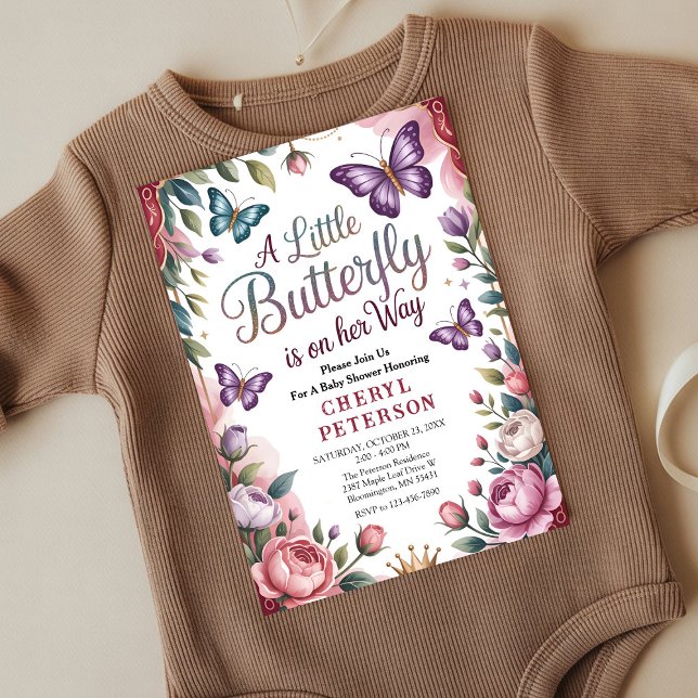 Invitación Sweet Butterfly Baby Shower (Subido por el creador)