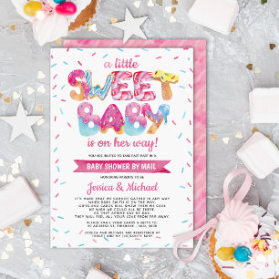 Invitación Sweet Candyland aspira Baby Shower por correo