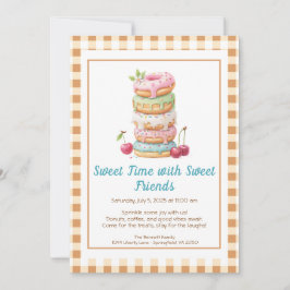 Invitación Sweet Celebration Invite – Colorful Donuts Party 