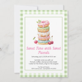 Invitación Sweet Celebration Invite – Colorful Donuts Party 