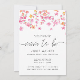 Invitación Sweet Cherry Blossoms Baby Shower