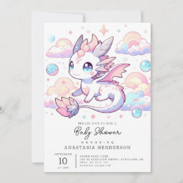 Invitación Sweet Dragon Baby Shower