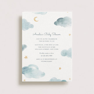 Invitación Sweet Dreams Baby Shower Invite