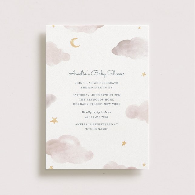 Invitación Sweet Dreams Baby Shower Invite (Subido por el creador)