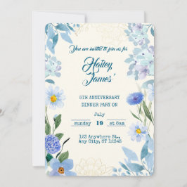 Invitación Sweet Floral Birthday Invitation for Kids