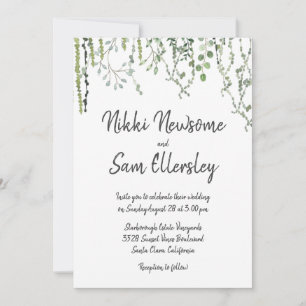 Invitación Sweet Greenery Vines