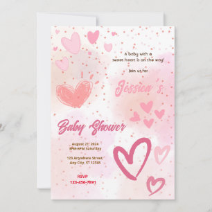Invitación Sweet Heart Baby Shower