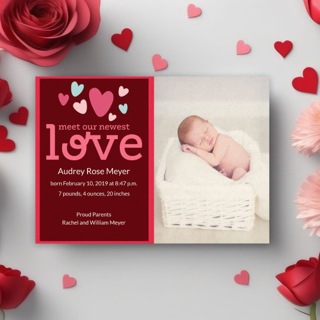Invitación Sweet Hearts Baby Photo Narration (Subido por el creador)