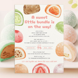 Invitación Sweet like mochi, soft like a baby!-babyshower