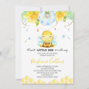 Invitación Sweet Little Bee Baby Shower