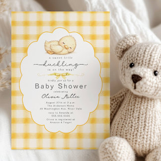 Invitación Sweet Little Duckling Baby Shower Invitation