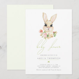 Invitación Sweet Little Easter Bunny Baby Shower