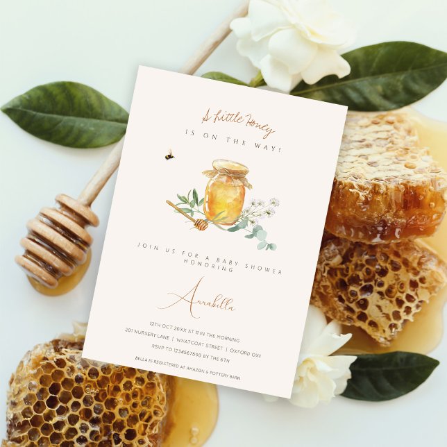 Invitación Sweet Little Honey Baby Shower (Subido por el creador)