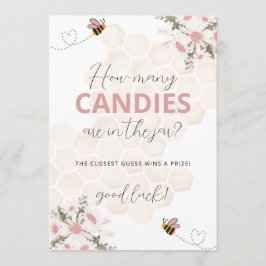 Invitación Sweet Little Honey Baby Shower Guessing Game