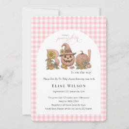 Invitación Sweet Little patch pumpkin florals está en camino