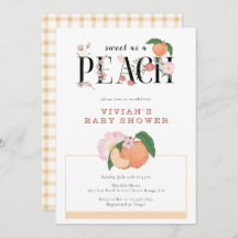 Sweet Little Peach & Floral Baby Shower