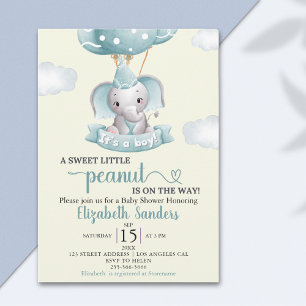 Invitación Sweet Little Peanut is on the way Baby shower