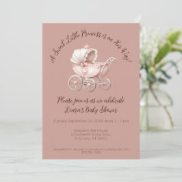 Invitación Sweet Little Princess Baby Shower