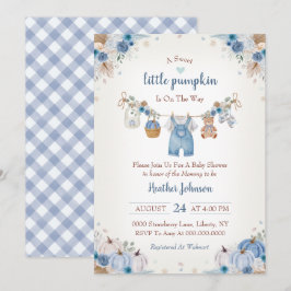 Invitación Sweet Little Pumpkin Autumn Baby Shower