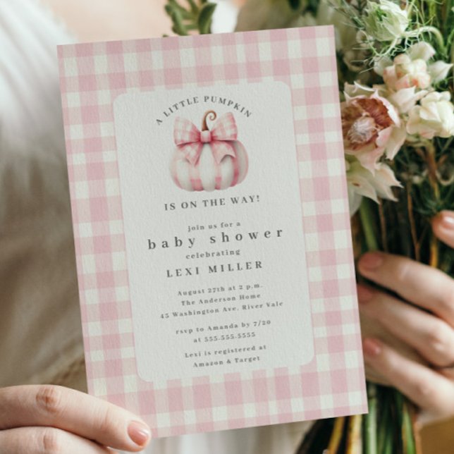 Invitación Sweet Little Pumpkin Baby Shower (Subido por el creador)