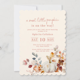 Invitación Sweet Little Pumpkin Baby Shower